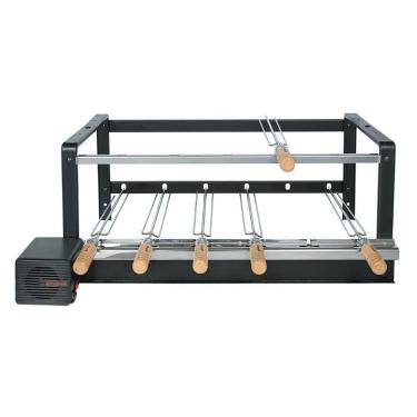 Imagem de Churrasqueira Giragrill 2006 Preta Motor Esquerdo 6 Espetos