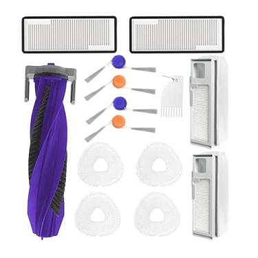 Imagem de Acessórios para Narwal Freo Pro: Peças de reposição compatíveis com aspirador de pó Narwal Freo Pro Robtic, escova lateral de escova principal filtro hepa almofadas de esfregão sacos de pó acessórios
