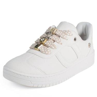 Imagem de Tênis Feminino Flatform Conforto Casual Adornos Dakota