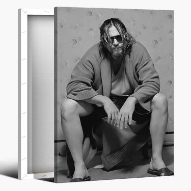 Imagem de Pôster engraçado do filme de banheiro The Big Lebowski 40x60cm emoldurado