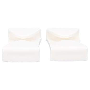 Imagem de RiToEasysports Ski Clipes de óculos, 2pcs ABS Capacete Clamp Winter Sports Goggles Fixer Grip Retention System para Esqui (Branco)