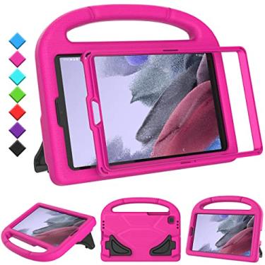 Imagem de TOEVEK Capa infantil para tablet Samsung Galaxy Tab A7 Lite de 8,7 polegadas, protetor de tela integrado, capa protetora com alça à prova de choque para Samsung Galaxy Tab A7 22.1 cm 2021 (SM-T220 /