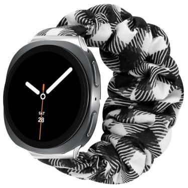 Imagem de Compatível com Galaxy Watch 8, pulseiras de substituição fofas femininas elásticas elásticas de tecido Lamshaw compatíveis com Galaxy Watch 8 de 40 mm, 44 mm, 46 mm clássico, smartwatch LTE ultra 47
