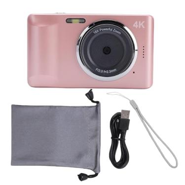 Imagem de Acouto Câmera Digital 4K Câmera de Zoom 18x 64MP Câmera e Filmagem Com Tela de 2,8 Polegadas HD e Bateria de 1200mAh para Crianças Adultos Adultos (Róseo)