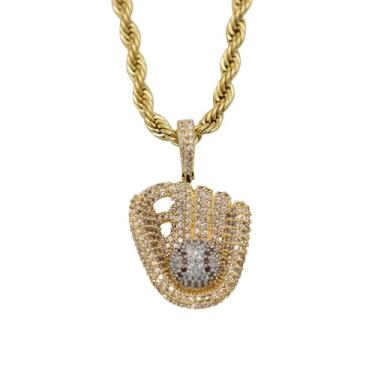 Imagem de GLD Colar de cruz para homens e mulheres - pingente de cruz celta gelada com corrente de tênis de diamante banhado a ouro branco de 40,6-56 cm 2 mm - 4 mm - Projetado em Miami - Feito para durar, 18