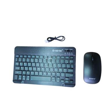 Imagem de KIT TECLADO E MOUSE BLUETOOTH B-MAX BM-T11 Recarregável, Preto