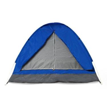 Imagem de Barraca Camping 2 Pessoas Iglu Tenda Acampamento Com Bolsa - OMEGA, Az