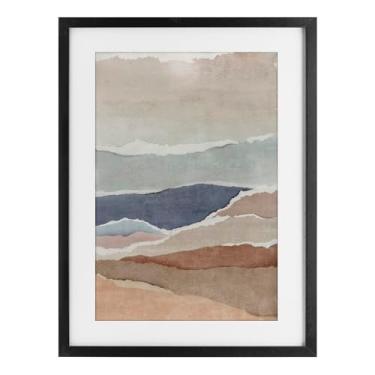 Imagem de Stupell Industries Fragments Of The Tide Impressão emoldurada preta sob vidro design por Emma Peal, 23 x 17