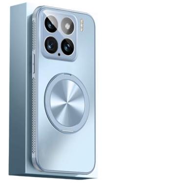 Imagem de Capa magnética com suporte para Xiaomi 15, 15pro, 14pro (para Xiaomi 14/AZUL CÉU)