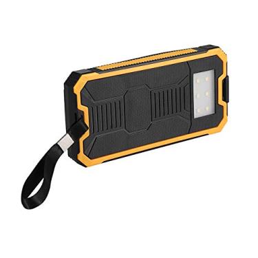 Imagem de Ymiko Solar Power Bank Kit 20000mAh Portátil Charging Rápido Portas USB Duplo para Uso Ao Ar Livre (Amarelo)