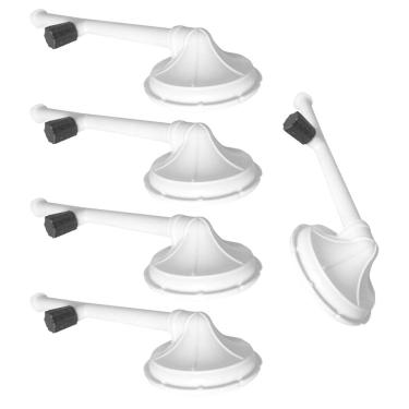 Imagem de Kit Com 5 Chuveiro Ducha Plástico 4 C Registro Branco Akato