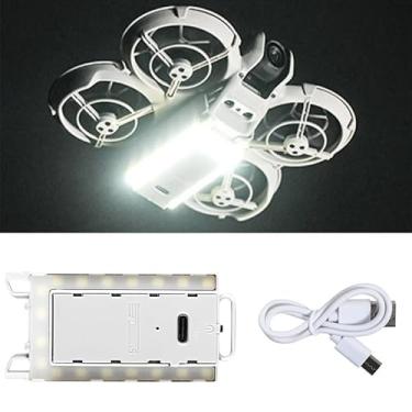 Imagem de Coyktonty Engrenagem de pouso de iluminação noturna para DJI NEO, luzes noturnas de LED recarregáveis