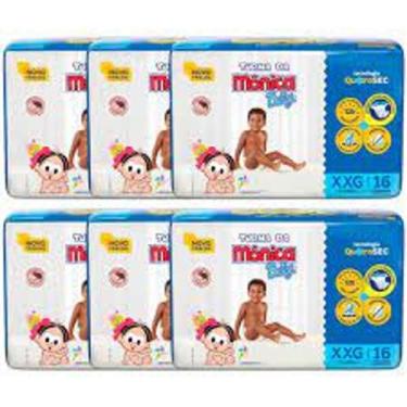 Imagem de Fralda Turma da Mônica Baby - Tam XXG - ATACADO BARATO - 96 Unidades/T