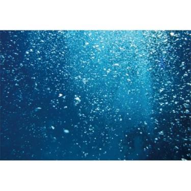 Imagem de Yeele Pano de fundo subaquático de 3 x 2,4 m para fotografia, mergulho, mundo subaquático, bolhas, oceano, para férias, verão, festas temáticas, havaianas, crianças, adultos, fotos artísticas