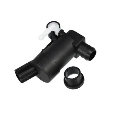 Imagem de A ABSOPRO Bomba de motor de lavadora de para-brisa com ilhós para Volvo S60 2001-2009 - Pacote com 1 peça de substituição preta