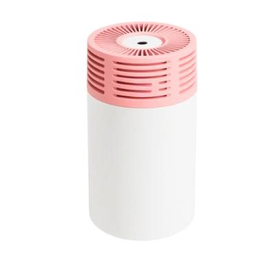 Imagem de Umidificador de Ar Mini Difusor de Ambiente 300 Ml Aromas Portátil Ultrassonico Veicular Aromatizador USB LED para Carro Mesa (ROSA)