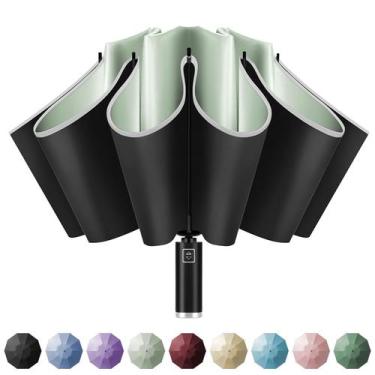 Imagem de Guarda-chuva Yoobure Inverted Travel, automático, à prova de vento UV