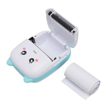 Imagem de Generic Mini Impressora Térmica, 1200mAh Clear Portátil Portátil Long Battery Lifety Lifet (Azul)