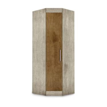 Imagem de Roupeiro Georgia Solteiro 1 Porta de Canto Quarto Jequitiba