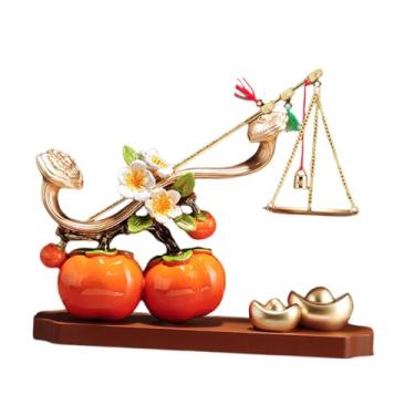 Imagem de Bothyi Estátua de caqui, bênção, escultura, artesanato, presente de inauguração, ornamento feng shui, estatueta de caqui para armário, loja, fazenda