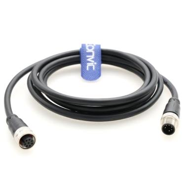 Imagem de Eonvic Cabo M12 6 pinos A código macho para fêmea à prova d'água sensor de aviação cabo plugue blindado moldagem por injeção industrial cabo de PVC elétrico industrial 2 m