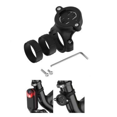 Imagem de YUULNMOP Suporte de bicicleta de um quarto de volta do poste do assento (2ª geração) compatível com Garmin Varia RVR315/RTL515 Edge 500/800/1000/1030/1040/130/530/830, acessórios para suporte de farol