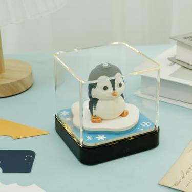 Imagem de KHZSPP Calendário de mesa 3D 2025, calendário de peça nova, bloco de notas de arte em papel 3D removível com luzes de LED, bloco de notas 3D criativo para decoração de escritório em casa