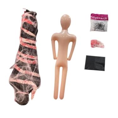 Imagem de Esquirla Manequim inflável de Halloween, corpo morto, cosplay, adereço assustador, horror, corpo falso, boneco para decoração de quintal, Style C