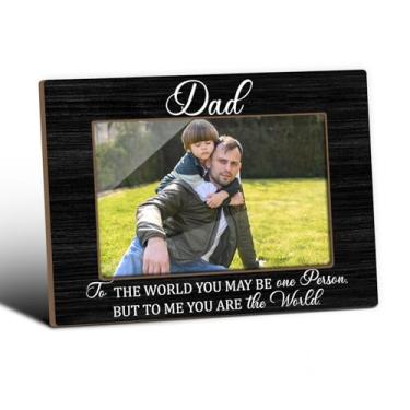Imagem de ZEDEV Molduras para papai, porta-retratos de pai, moldura de mesa para aniversário, Dia dos Pais, Natal, Ação de Graças, presentes de agradecimento para pai, suprimentos decorativos de mesa para casa