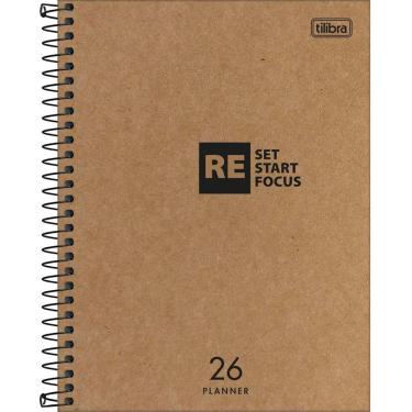 Imagem de Tilibra - Planner Espiral Kraftwork 17,7 x 24 cm 2026 - Reset - TILIBRA