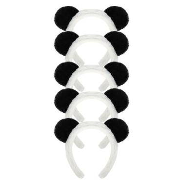 Imagem de Fantasia de pelúcia GAFATORY Panda Ears para mulheres e meninas