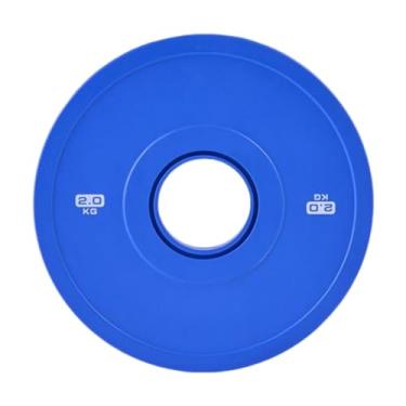 Imagem de MotiveTech Alterar placa de peso Placa de barra Micro carregamento Peso de treino para levantamento de para treinamento de força Academia em casa Fitness, 2.0 Kg Azul