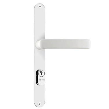 Imagem de Fechadura 2100s Externa Italy Espelho Slim Branco 2002-10lb - 93213 - Silvana