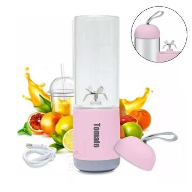 Imagem de Liquidificador recarregável usb portátil com lâminas potente