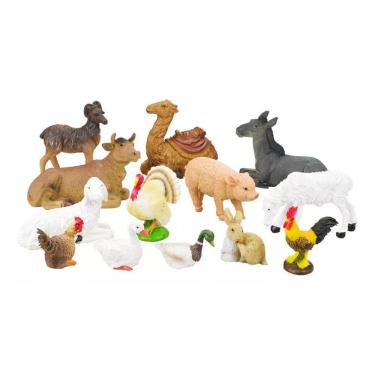Imagem de Animais Presépio 13 Peças 11cm - Enfeite Resina
