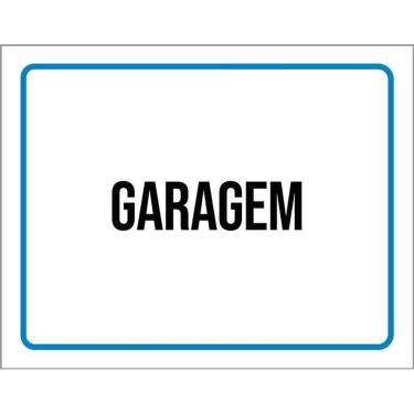 Imagem de Kit 3 Placas Ambiente Sinalização Setor Garagem