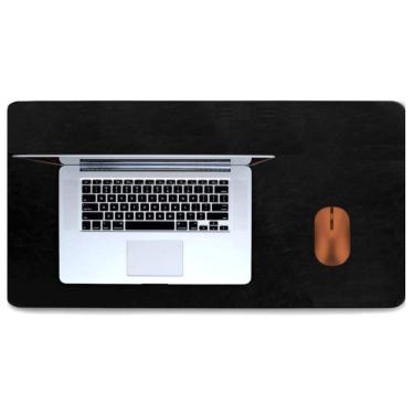 Imagem de Deskpad Gamer Em Couro 100X30Cm + Porta Copo