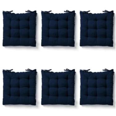 Imagem de Almofada Futon 40x40cm para Cadeira  Tecido Premium Cores - ZKS, Marin