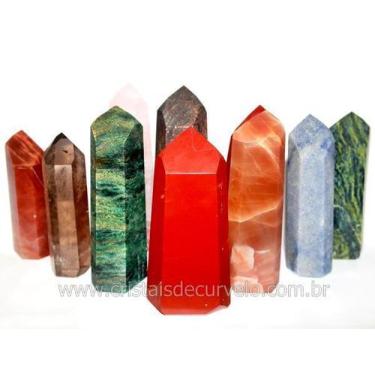 Imagem de Cristal Gerador Mista Pontas Lapidado Natural 10 kg - Atacado - Crista
