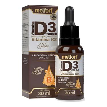Imagem de Vitamina D3 2000ui + K2 Gotas 30ml Melfort-Unissex