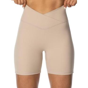 Imagem de Shorts de motociclista Sunzel Sunzfly Crossover para mulheres bege S