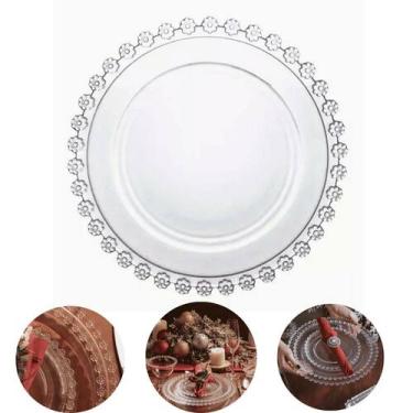 Imagem de Jogo de 6 Pratos de Cristal Raso da marca Wolff, ideal para suas refei