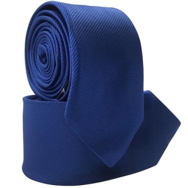 Imagem de Gravata Social Risco Fino Padrinho Evento - oem, Azul royal risco fino