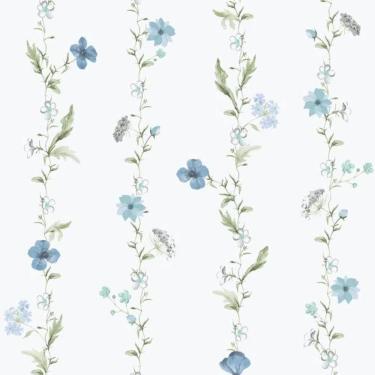 Imagem de Papel de Parede Hana Floral Azul 1902-1