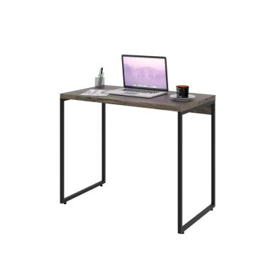 Imagem de Mesa Para Escritório e Home Office Industrial Aspen 90 cm C01 Carvalho Dark - Lyam Decor
