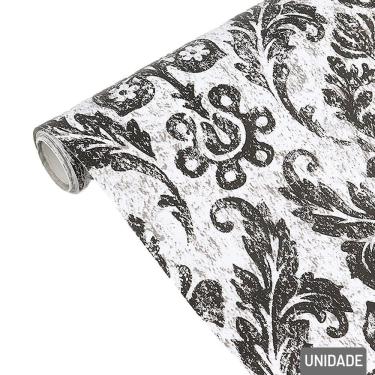 Imagem de Papel De Parede 45cm X 5m Arabesco De Flores - Tudo Em Caixa