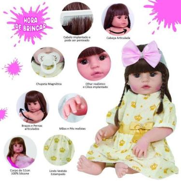 Imagem de Bebê Reborn Realista Silicone Abigail 20 Acessórios Bolsa - Cegonha Re