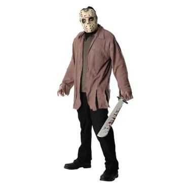 Imagem de Rubies Fantasia masculina Jason Sexta-feira 13, marrom, padrão