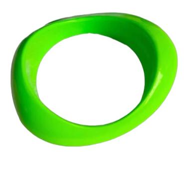 Imagem de KZL Pulseira neon dos anos 80, pulseiras coloridas quadradas redondas de resina acrílica, vintage, cor doce, ampla, irregular, geométrica, pulseira, placa grossa de acetato de tartaruga, para mulheres