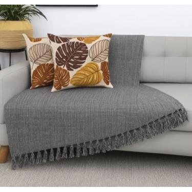 Imagem de Manta Para Sofá Gigante Decorativa Protetora Cores Sortidas 2,40 x1,80 Cms (CINZA MESCLADO)